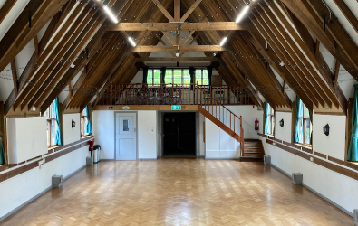 Interior of the main hall seen from the stage